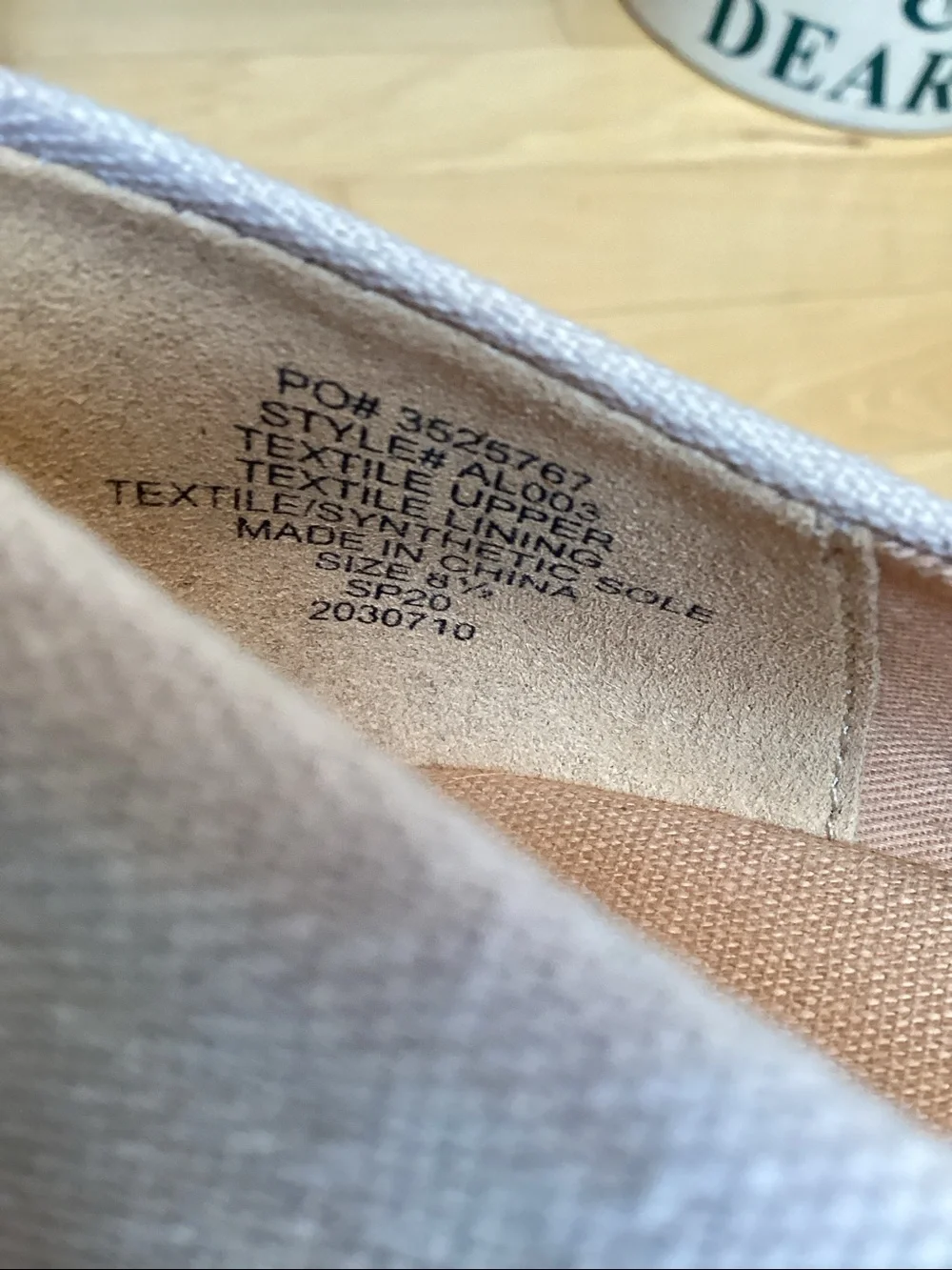J.Crew beige canvas Seville espadrille wedge heel sandals. Women’s size 8.5
